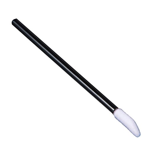 Zolimx 50pcs Einweg MakeUp Lippen Pinsel Lippenstift Gloss Stab Applikatoren Make Up Tool (Schwarz) - 3