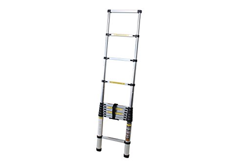 Craftworx Aluminum Teleskopleiter inkl. Tragetasche in Verschiedenen Größen Mehrzweckleiter Stehleiter Aluminiumleiter - 3
