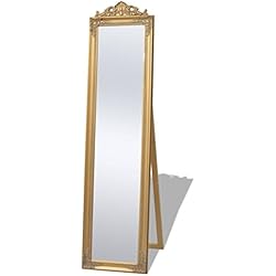 vidaXL Espejo de pie estilo barroco 160 x 40 cm dorado