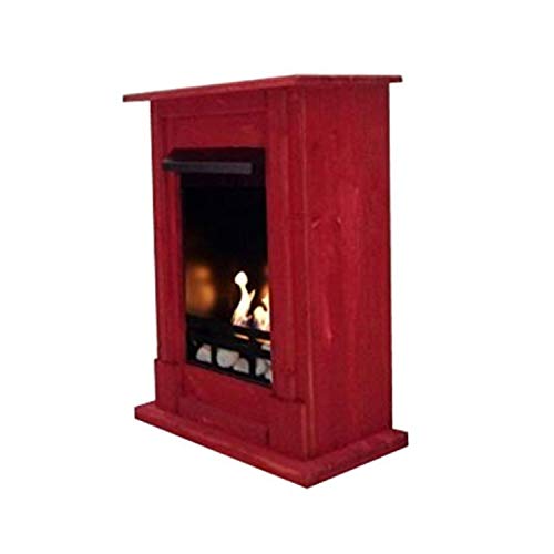 Chimenea de bioetanol y modelo gel Venecia Premium elección de 9 colores () rojo