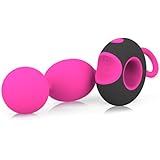 Louviva Huevo Vibrante de Control Remoto Inalámbricode con 7 Modos Vibraciones ,Bola que Contrae la vagina de 100% Impermeable ,Recargable con Gran Capacidad de Batería y Carga con USB,Color Rosa