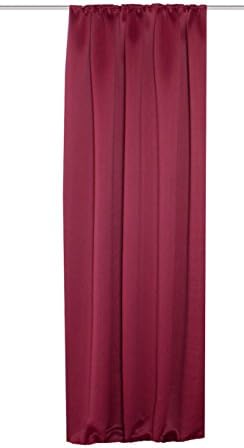 Home fashion 47300–563 Movable Curtain, Blackout Fabric 245 x 140 CM Berry