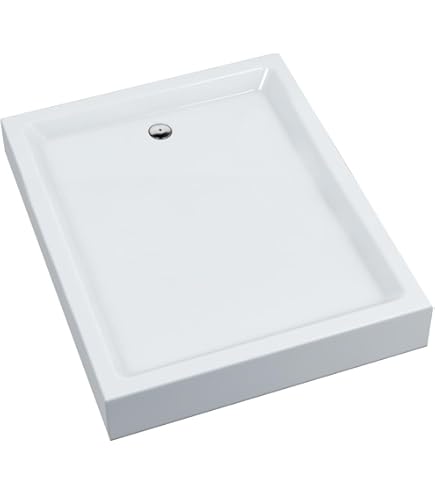 Duschelement 80x130 Cm Bodeneben – Mit Edelstahlrinne, Gefälle, Nur 75 Mm Einbautiefe, Kopfseitiger Anschluss