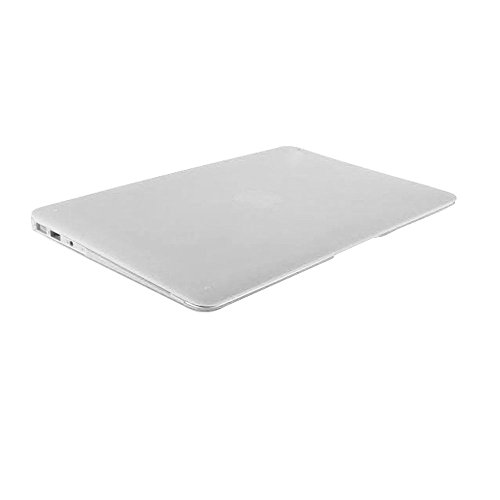 i-Buy Matte Gummierte Harte Schutzhülle Hülle für Apple Macbook Air 13.3 Zoll + Schutzfolie + Silikon Tastaturschutz + Anti-Staub-Stecker – Klar - 8