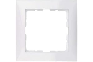 Hager Berker 10118989 Rahmen 1fach S.1 polarweiß glänzend