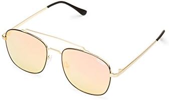 Quay Eyewear Women’s to BE Seen Sunglasses, Gold (Gold/Pink), 1