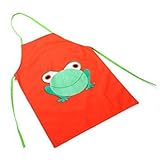 TOOGOO (R) Impermeable ninos delantal de dibujos animados de la rana Impreso Cocina Pintura...