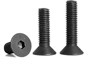 TOPHOMER Lot de 20 vis à tête fraisée à tête plate M5 x 25 mm