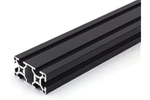 DOLD MECHATRONIK Profilo in alluminio nero 30 x 60 L tipo B scanalatura 8 (leggero). Profilo in alluminio 30 x 60 mm, profilo in alluminio 30 x 60 mm