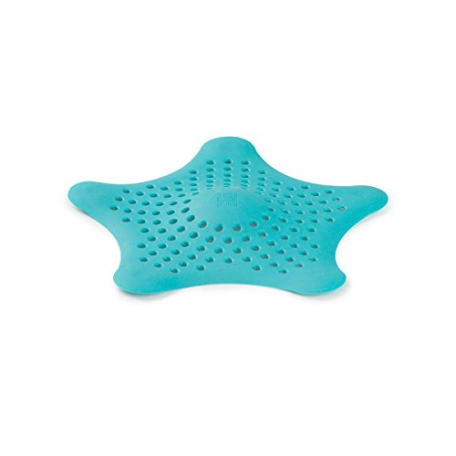 Umbra Starfish Abfluss Haarfnger Mit 5 Starken Saugnpfen Silikon Abflusssieb Und Haar Stopper Fr Dusche Badewanne Waschbecken Und Sple Hlt Abflsse Frei Von Haaren Und Kleinteilen Trkis