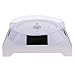 Produktbild Sharplace 360 Grad Solar Elektrischer Drehteller Präsentierteller Drehbühne Schmuck Uhren Stand mit LED Beleuchtung (bis 2kg Tragfähigkeit) - Weiß Base + Transparente Oberseite, 16 cm