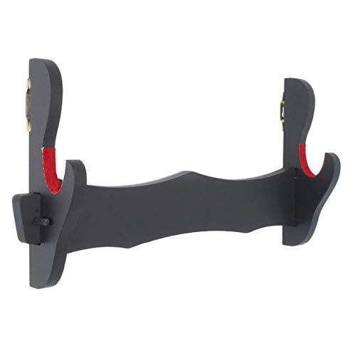 Preisvergleich Produktbild Esionmaz Samt Gepolsterte Schwerthalterung Wandhalterung Samurai-Schwert Katana Wakizashi Display-Halter Standhalterung Aufhänger