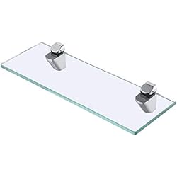 KES 14 Pouces Bains Étagère En Verre 8MM-Épaisse Support Mural Rectangulaire, Poli, BGS3202S35