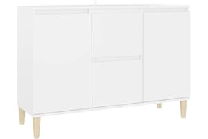 vidaXL Credenza Bianca 101x35x70 cm in Legno Multistrato