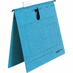 Preisvergleich Produktbild 25 x Falken Hängehefter UniReg Kraftkarton 230g / qm kaufm. Heftung blau