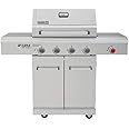 Nexgrill Deluxe 4 Burner Stainless Steel Gas BBQ Grill + Side Burner + Cover