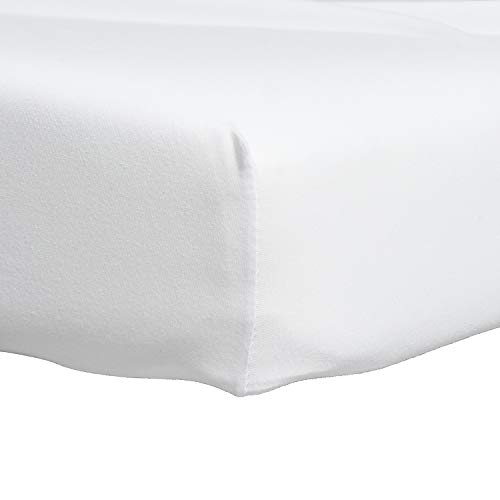 Proheeder King Size Fitted Sheet Bed Cover - 100% Cotton Jersey - 200 x 150 x 35cm - White Bedlinen Made in Portugal