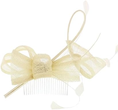 Dalya Sinamay Fascinator Comb, from Elegance Boardmans (Ivory)