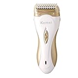 Esta máquina de afeitar de señora es recargable, la lámina del acero inoxidable quita incluso el pelo más corto, más fino de las piernas, de la cara, de las axilas, de la línea del bikiní y de otras áreas sensibles fácilmente.