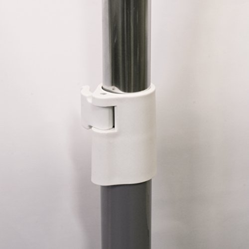 Kleiderstange Garderobenstange Garderobenständer Kleiderständer Garderobe höhenverstellbar mobil weiss - 3