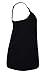 Intimate Portal Women's Snuggle-Touch Cotton Maternity Nursing Cami Tank Black Medium