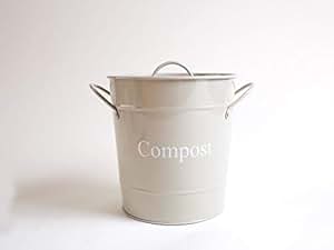 Kompost-Tonne in Kieselfarbe von „Dill and Mint“: Amazon.de: Küche