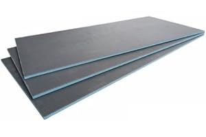 COSYSPACE Tile Backer Board - 1200x600mm - 6mm 10mm 20mm - Waterproof Wetroom Bathroom Kitchen Thermal Insulation Underfloor Heating (Thickness 6mm)