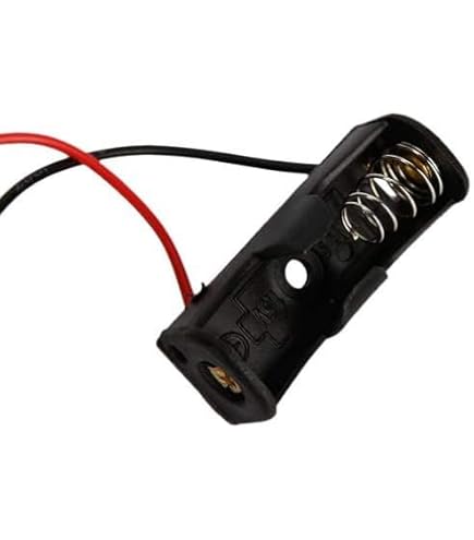 Sourcingmap 2x Portalampada In Plastica Con Molletta Per Batteria 23A 12V, Con Cavi, Dimensioni 35x13x13mm