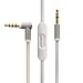 Price comparison product image DynasTM Replacement Cable For Dr Dre Beats Monster Headphones Control Remote Cord Pro Solo Studio Mixr Aux Auxiliary Lead (White)