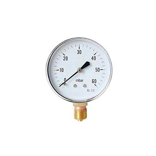 Preisvergleich Produktbild 0-600mbar Radialmanometer Manometer Öldruckanzeige