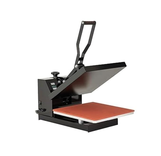 World Villo Heavy Duty Multi Purpose 15inch x 15inch Heat Press Machine (Professional USE) for DTF,Sublimation,Vinyl,Screen Fusing |Use for Print Paper, Mug, Tshirt (Black Colour Body)
