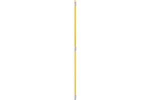 Apex Manico Universale in Metallo per Scope e Attrezzi per la Pulizia, Giallo, Allungabile da 77 a 132 cm