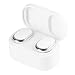 Produktbild MuSheng Mini TWS Twins Bluetooth 5.0 Kopfhörer In-Ear Stereo Kabellos Ohrhörer Wireless Headset Sportkopfhörer Joggen/Laufen Earbuds mit Ladebox Noise Cancelling für Radfahren, Fitness (Weiß)