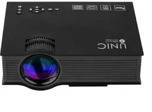 MANIA ELECTRO Multimedia Portable LED Projector HD 1080P with WiFi 2.4G Wireless Screen Portable Projector (Black)