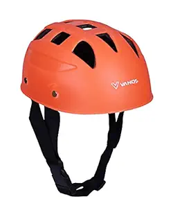 Vamos Cycling and Skating Sports Helmet for Kids Boys and Girls of Age 6-15 Years with Adjustable Straps