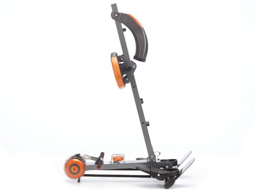 skandika Rudergerät Regatta Regatta Multi Gym Poseidon SF-1150, Geräusch-/Wartungsarmes Bremssystem über polyfiber Zugsystem, zusammenklappbar, Multifunktionstrainingscomputer, schwarz/orange - 3