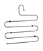 Produktbild Bonita HG01-40SV Twister hanger, Strong steel construction Sturdy enough to hold jeans, silver, 36.20 x 1.3 x 36.79 cm