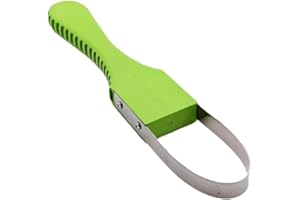 CRLLDPM 1 Stück Unkraut Schlinge, Manueller Unkrautstecher, Edelstahl Unkrautjäter, Garten Hand Unkrautabzieher, Wurzeljäter, Mit Stiel Aus PVC, Für Jäten Ausstechen von Unkrauts Samt Wurzel (Grün)