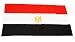 Produktbild Original Handycop® Flagge Fahne F92444 Ägypten Landesflagge Gumhúrijat Misr al'Arabíja Nationalflagge Handelsflagge 90 x 150 cm - wetterfeste Qualität