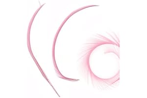GREGORY CRAFTS & GIFTS Light Pink Biot Feathers x 3 - Millinery hat, fascinator, wedding decoration - long feathers