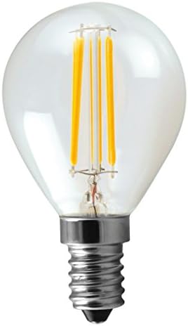 Leuci 555277.0101 Sfera Filamento LED Bulbs, Glass, Transparent, T5, 6 W, 3000 k