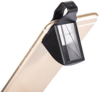 WONBSDOM Universal Clip-On Periscope lens for iPhone 7/7s/5s/5c/4s, iPad iTouch all series,Samsung Galaxy S7/S6/S5/S4,Samsung Galaxy Note 5/4/3,HTC,Blackberry,Sony XperiaZ5/Z4/Z3,etc. (Black)