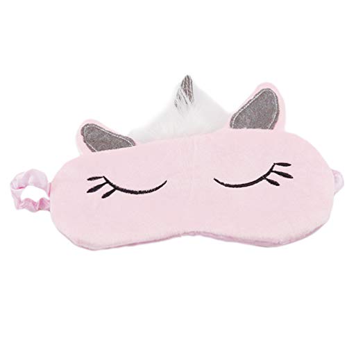 KYMLL Cute Unicorn Augenbinde Augenabdeckung Nacht Schlafen Für Frauen Mädchen Schlafhilfe