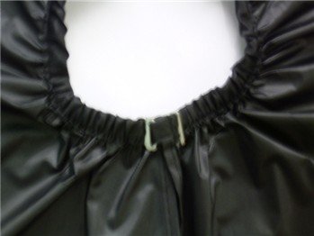 Friseurumhang FP SALON m. Hakenverschluss, stufenlos einstellbar – Farbe nach Wahl (schwarz) - 5
