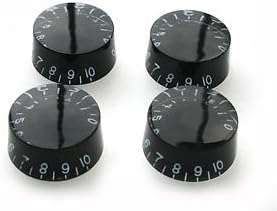 Black Drum Style Les Paul Sg Vol And Tone Knobs (Set Of 4)