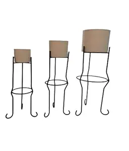 SK Decor Iron Stand with U Shape Planter Set of 3