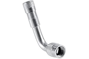 Anna Bella Valve Tube Extension Adapter, 45/90/135 Degree Angle Car Motorcycle Bike Tyre Valve Tube Extension Adapter with Dust Cap(90°)