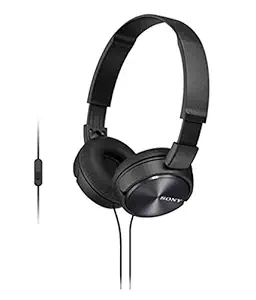 Sony MDR-ZX310AP On Ear Headphone with Mic (Black)