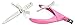 Jewel of London Stainless Steel Professional Precision 5" Pink Lacquer Gem Encrusted False / Fake / Acrylic / Artificial / UV Gel / Fiberglass Nail Tip / Profile / Edge Cutter / Clipper / Trimmer / Slicer with 10 cm Gem Encrusted Stainless Steel Serrated Nail File. Certified High Quality Construction, 3 Years No-Risk Guarantee Plus Jewel of London Cashback Offer