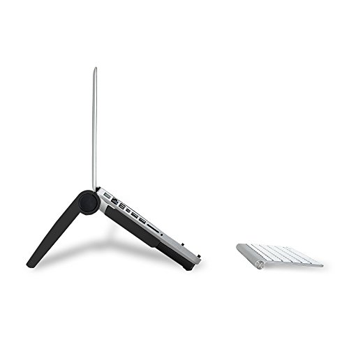 OPUS 2 344310 Desk ständer für Laptop, Tablet, E-reader matt aluminium/ schwarz - 3